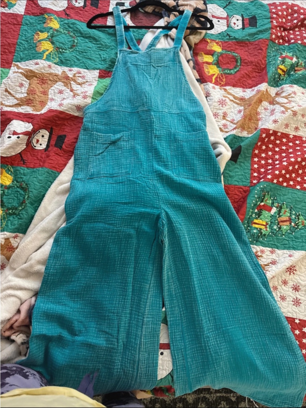 Zenana Outfitters Teal Wide-Leg Jumpsuit - Picture 3 of 5